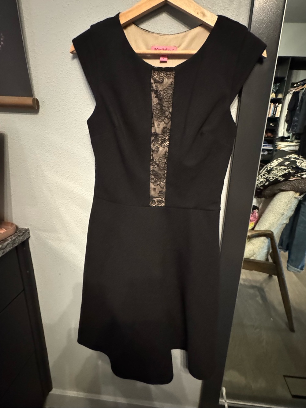 Betsey Johnson Black Lace Goth Retro Fir & Flare Dress 🧡🖤